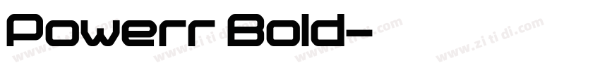 Powerr Bold字体转换